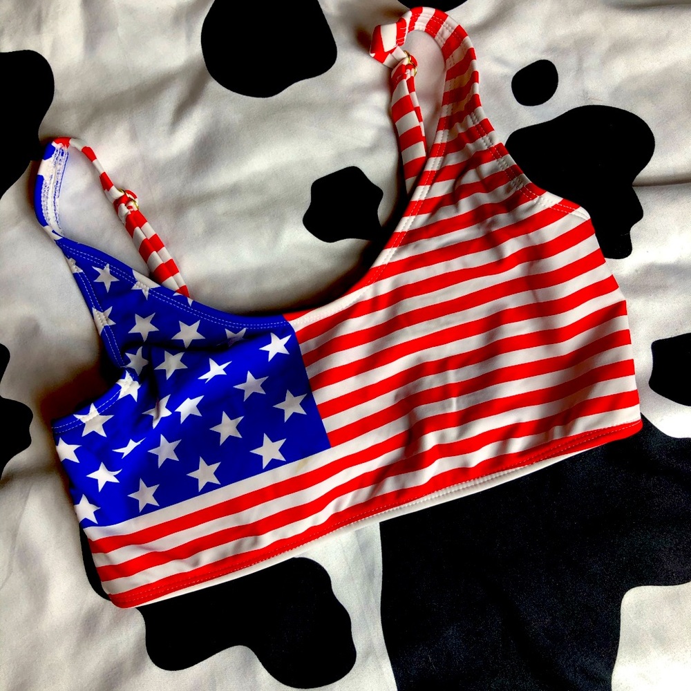 Flag swim top